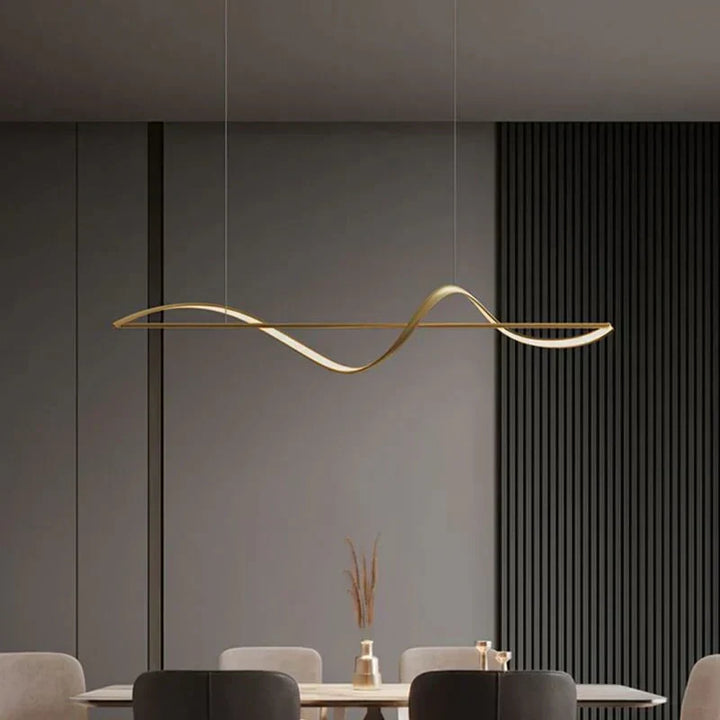 Lampa wisząca „Fala” – nowoczesna lampa LED na stół lub wyspę kuchenną