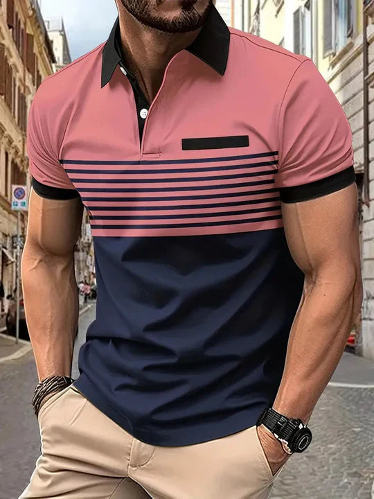 Dobrze Dopasowana Męska Polo Bezwysiłkowy Styl i Komfort na Każdą Okazję