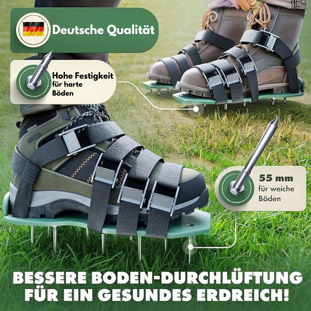 Buty do aeracji trawnika | Buty do napowietrzania trawnika | Grüntritt