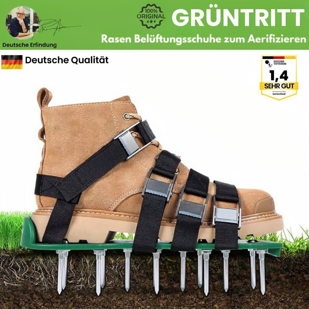 Buty do aeracji trawnika | Buty do napowietrzania trawnika | Grüntritt