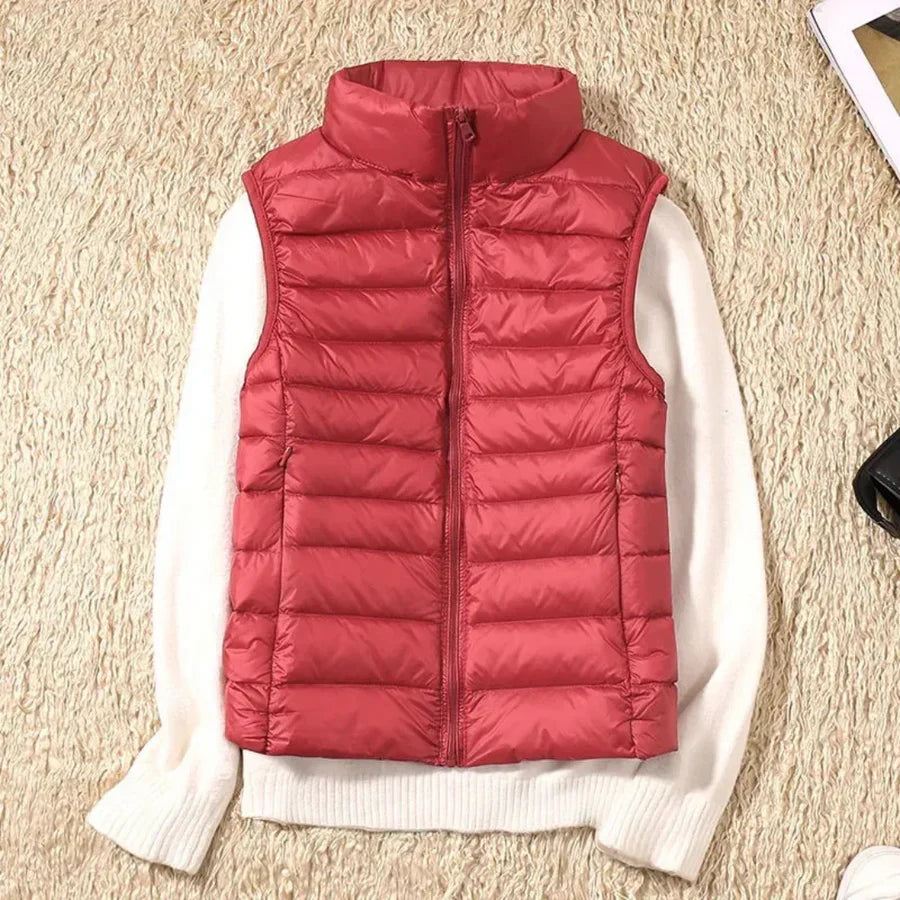 Wiatroodporny Kobiecy Bodywarmer z Zipperem