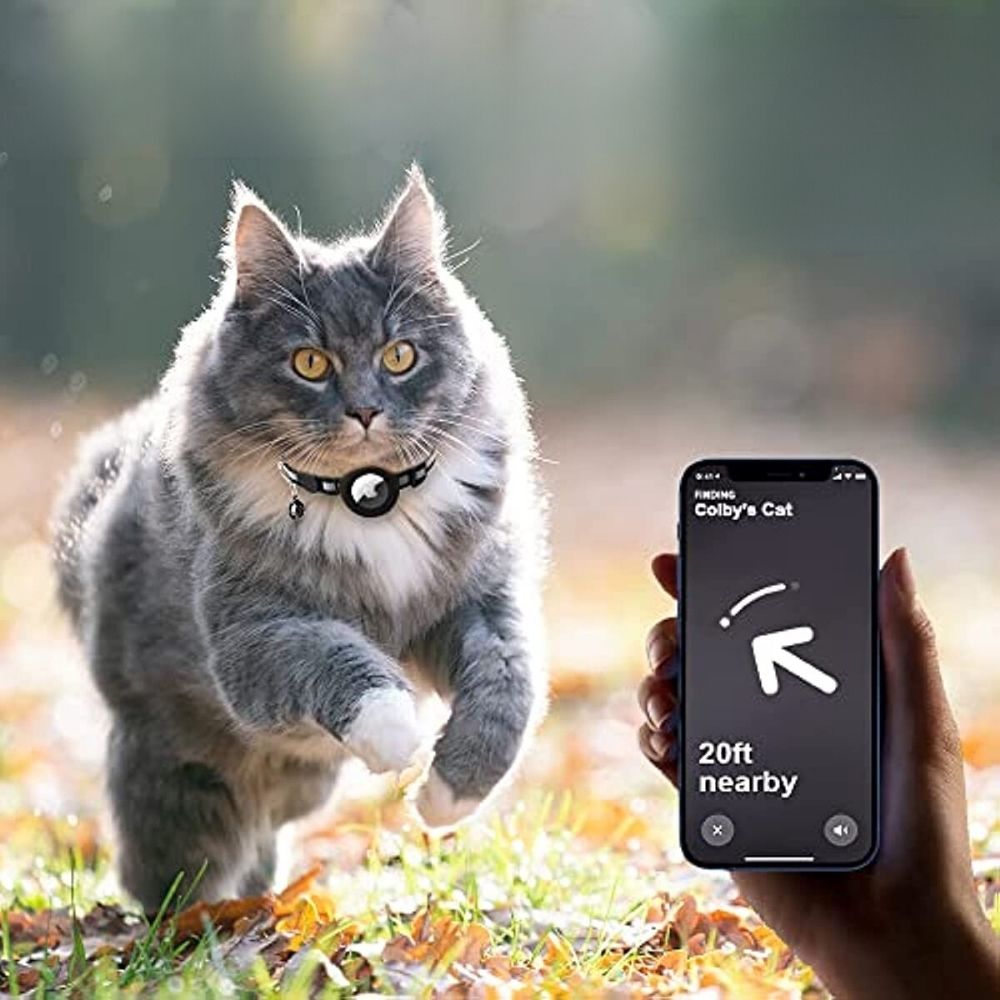 Obroża GPS dla kotów z odblaskowym designem
