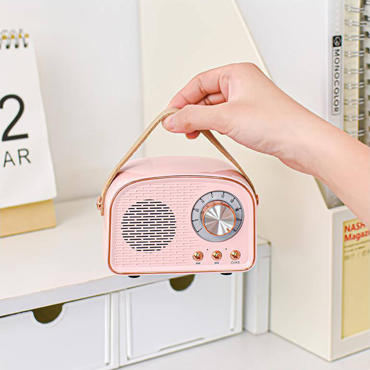 Sandsberg retro radio głośnik Bluetooth | Bezprzewodowy | Przenośny | Elegancki dźwięk do domu i w podróży