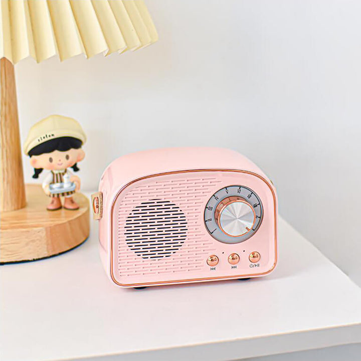 Sandsberg retro radio głośnik Bluetooth | Bezprzewodowy | Przenośny | Elegancki dźwięk do domu i w podróży