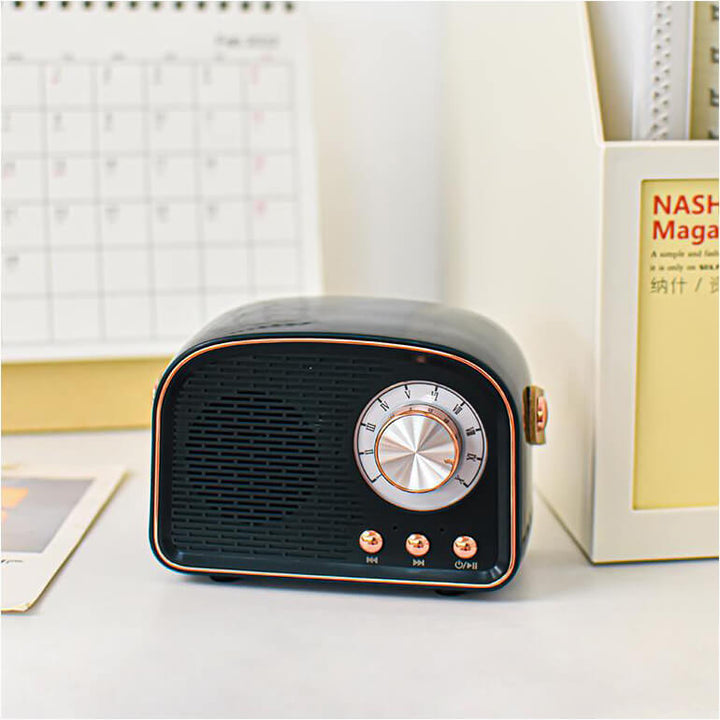 Sandsberg retro radio głośnik Bluetooth | Bezprzewodowy | Przenośny | Elegancki dźwięk do domu i w podróży