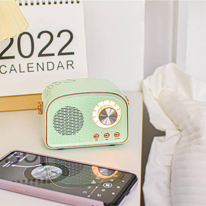 Sandsberg retro radio głośnik Bluetooth | Bezprzewodowy | Przenośny | Elegancki dźwięk do domu i w podróży