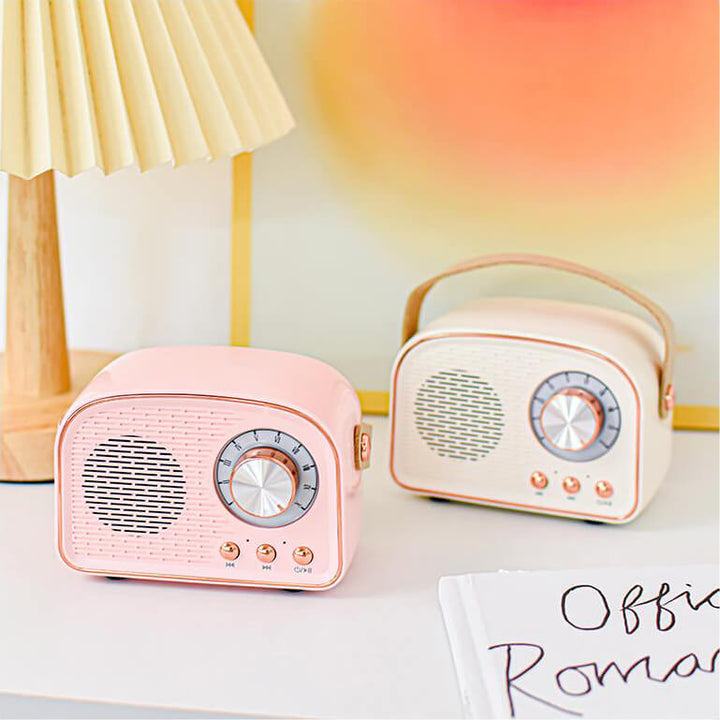 Sandsberg retro radio głośnik Bluetooth | Bezprzewodowy | Przenośny | Elegancki dźwięk do domu i w podróży