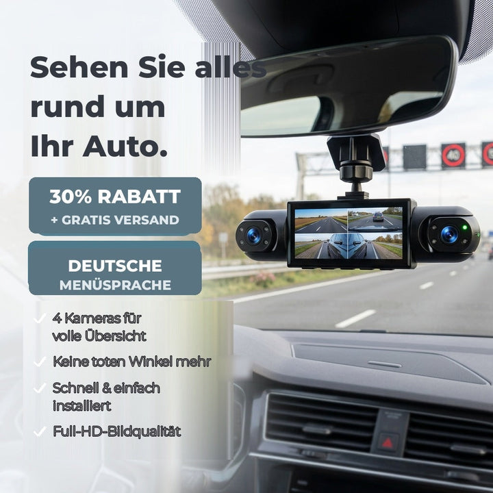 4-kanałowy wideorejestrator z noktowizorem, GPS i zasięgiem 360°