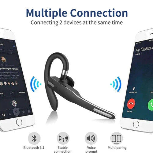 Trucker Dual Mic Słuchawki Bluetooth 5.1 Bezprzewodowe z Redukcją Szumów