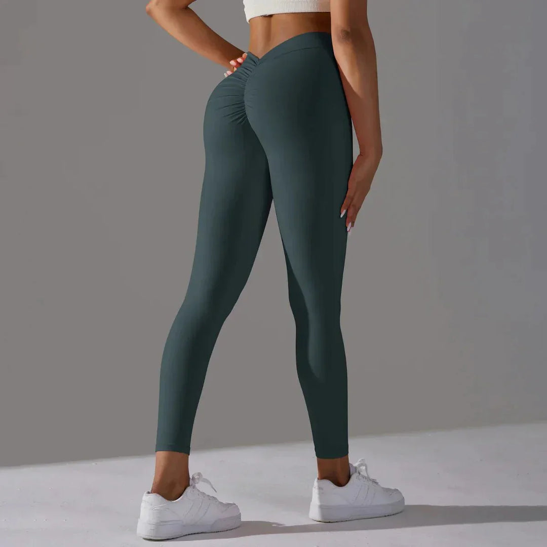 Leginsy Kompresyjne Scrunch do Jogi i Fitnessu – Modelujące Wsparcie na Każdy Ruch