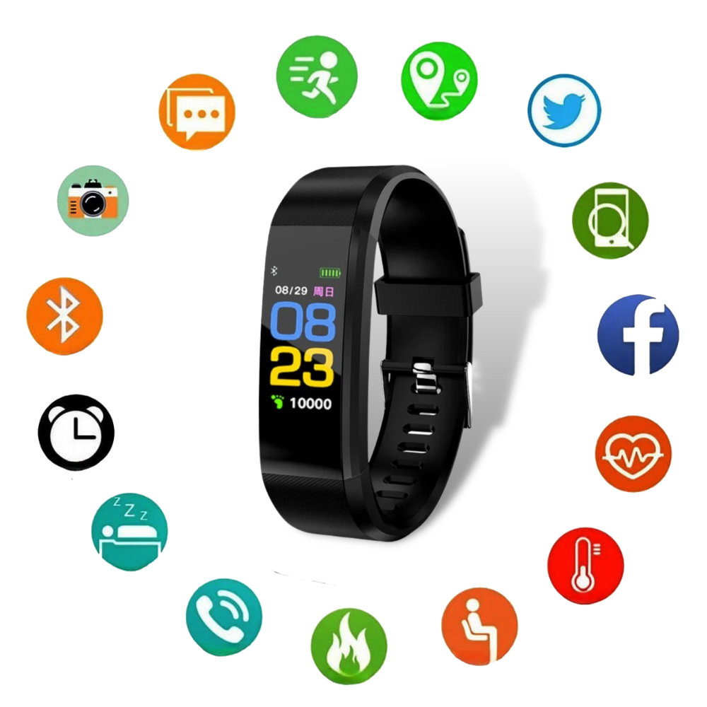 Smartwatch dla seniorów z pomiarem tętna i ciśnienia krwi | Karnz