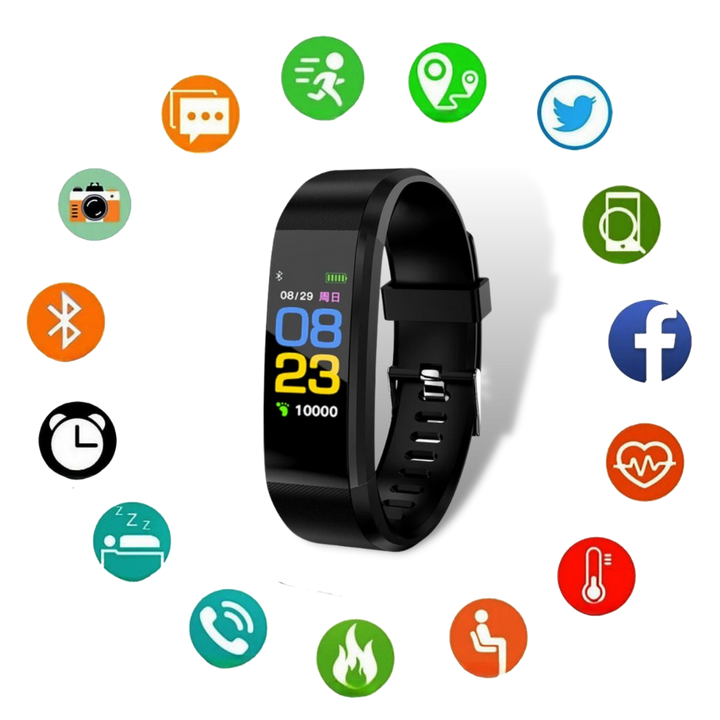 Smartwatch dla seniorów z pomiarem tętna i ciśnienia krwi | Karnz