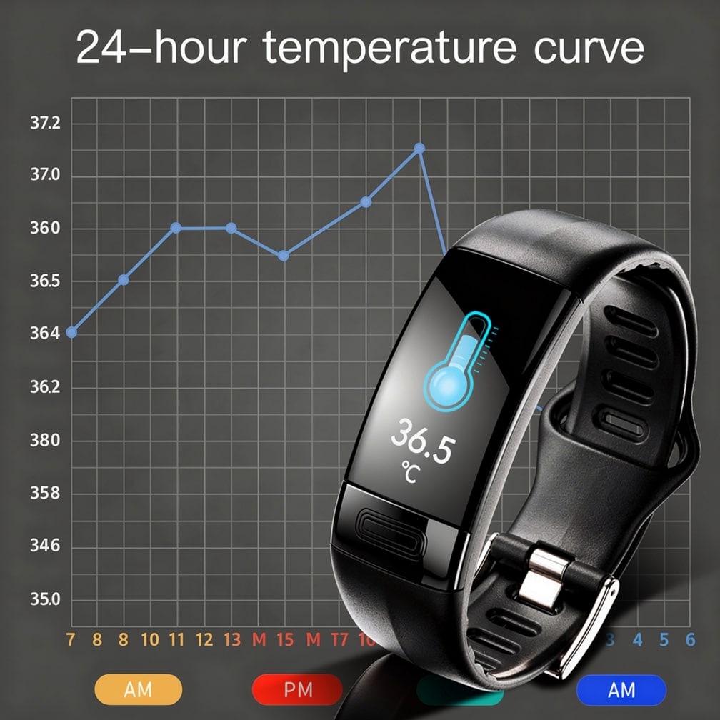 Smartwatch z EKG, tętnem, ciśnieniem krwi i monitorowaniem snu dla kobiet i mężczyzn | Tracker fitness | Vitaro