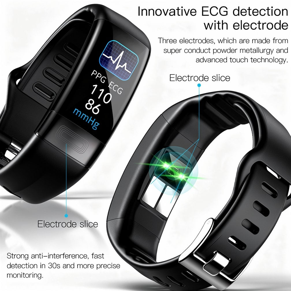 Smartwatch z EKG, tętnem, ciśnieniem krwi i monitorowaniem snu dla kobiet i mężczyzn | Tracker fitness | Vitaro