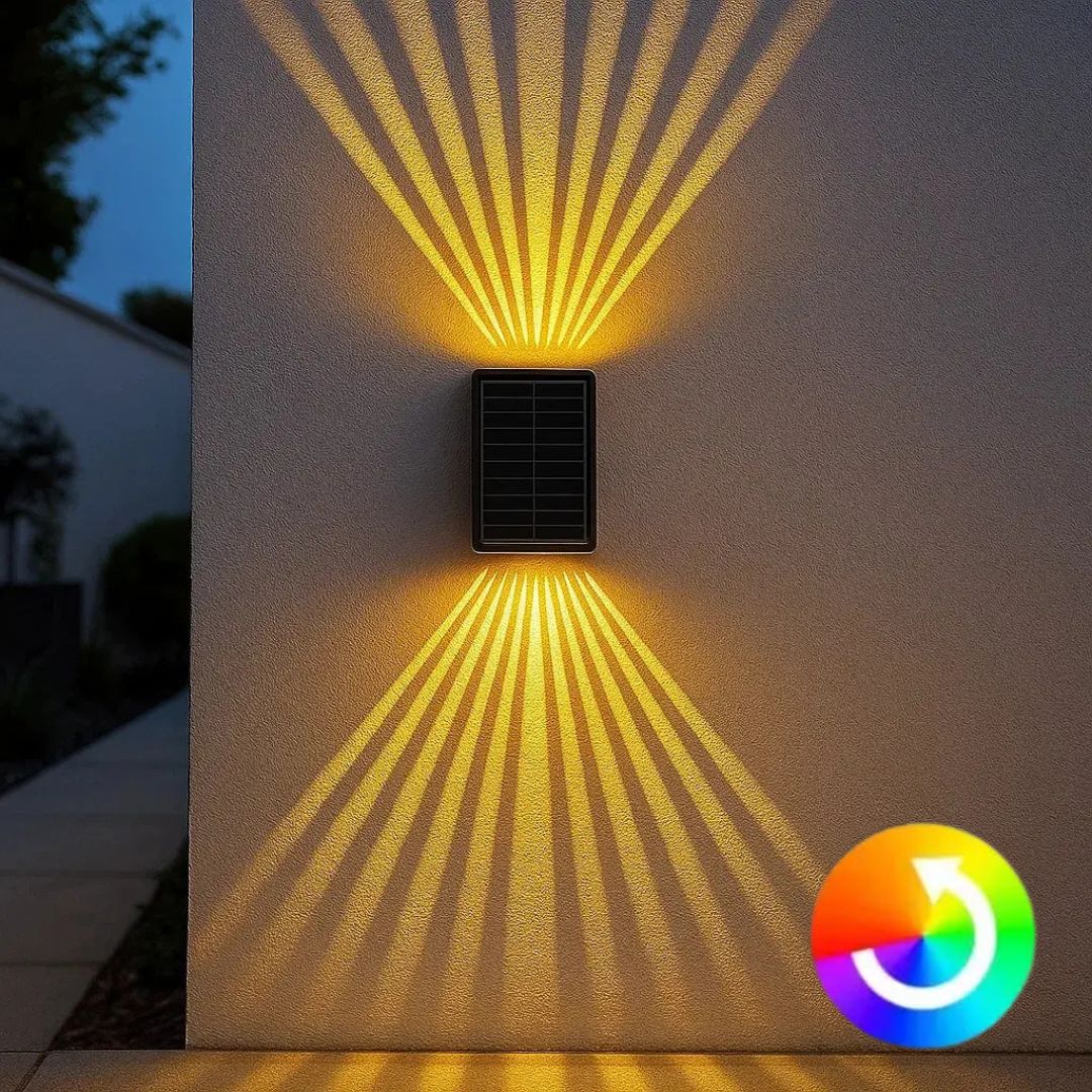 Lampa solarna do ogrodu i na balkon | Oświetlenie ogrodowe ze zmianą kolorów | Solarne lampy zewnętrzne | SolarLumen