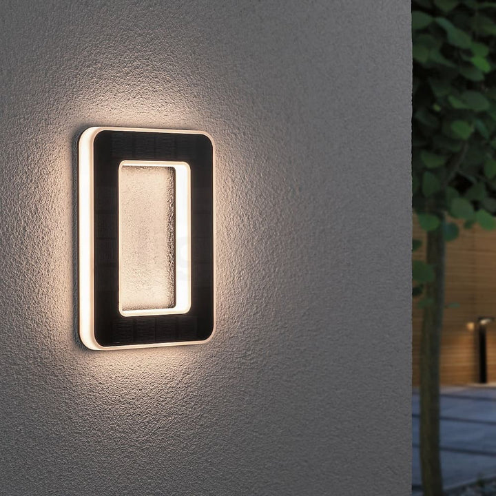 Solarny numer domu z diodą LED i czujnikiem zmierzchu