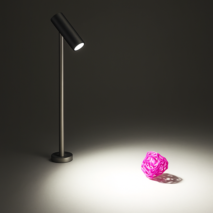 regulowany reflektor LED do gabloty jubilerskiej