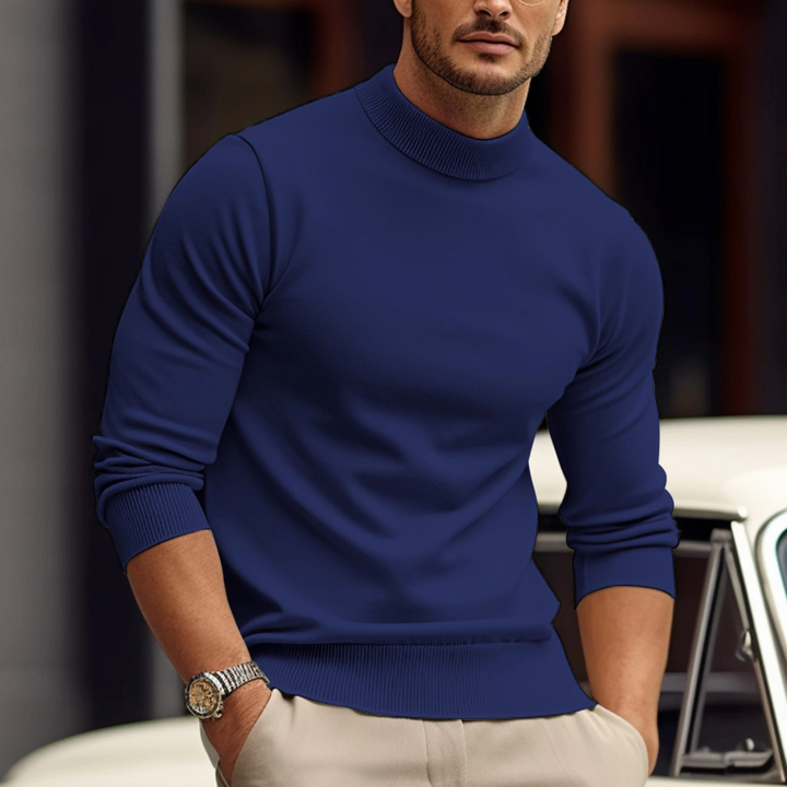 Elegancki sweter męski z długim rękawem – komfort i styl