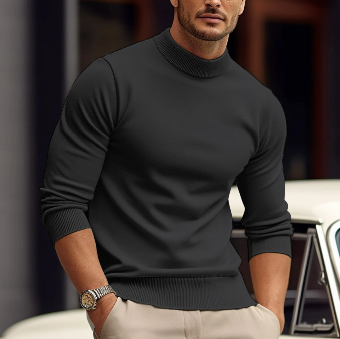 Elegancki sweter męski z długim rękawem – komfort i styl