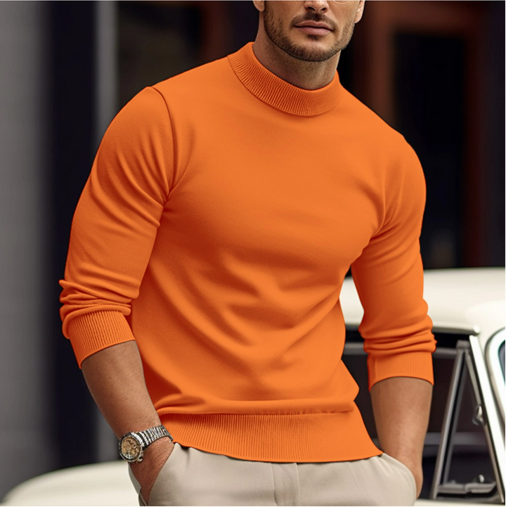 Elegancki sweter męski z długim rękawem – komfort i styl