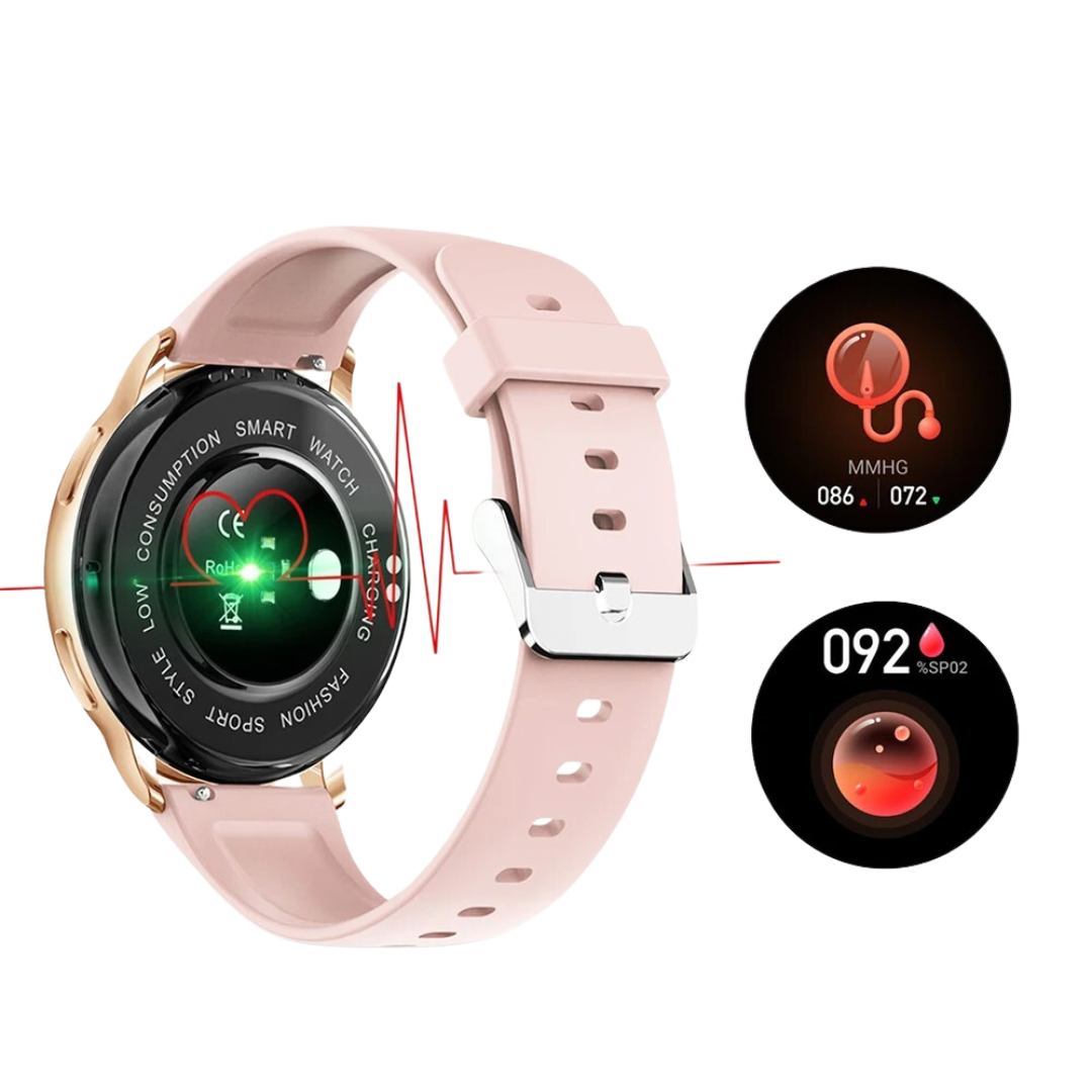 Smartwatch damski – Bluetooth | Monitorowanie tętna | Elegancki