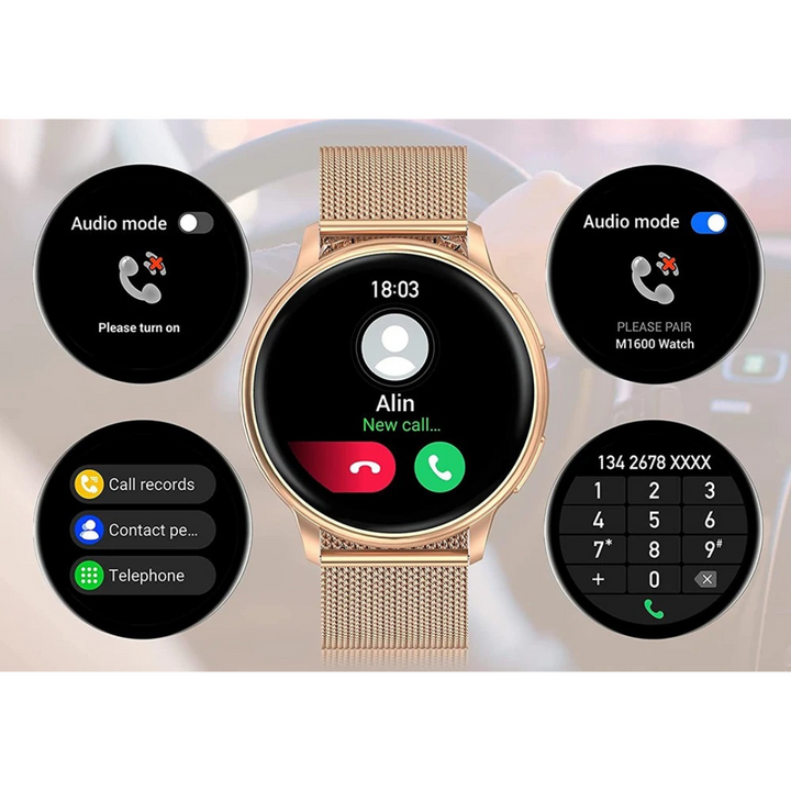 Smartwatch damski – Bluetooth | Monitorowanie tętna | Elegancki