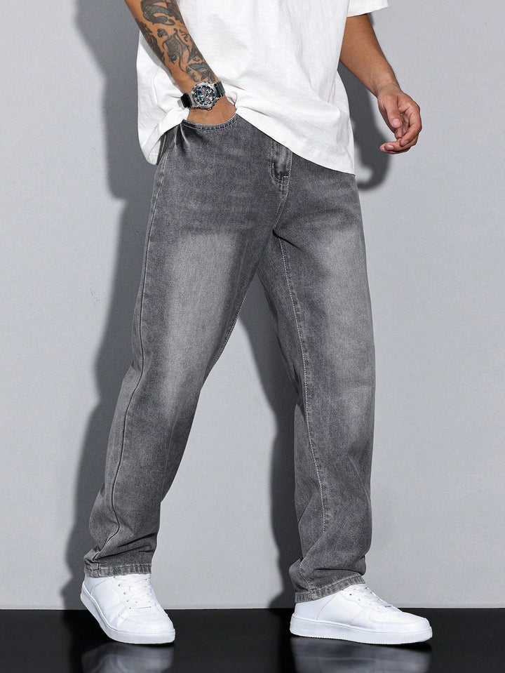 Męskie jeansy z prostą nogawką – spodnie denim straight fit