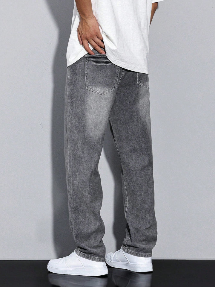 Męskie jeansy z prostą nogawką – spodnie denim straight fit