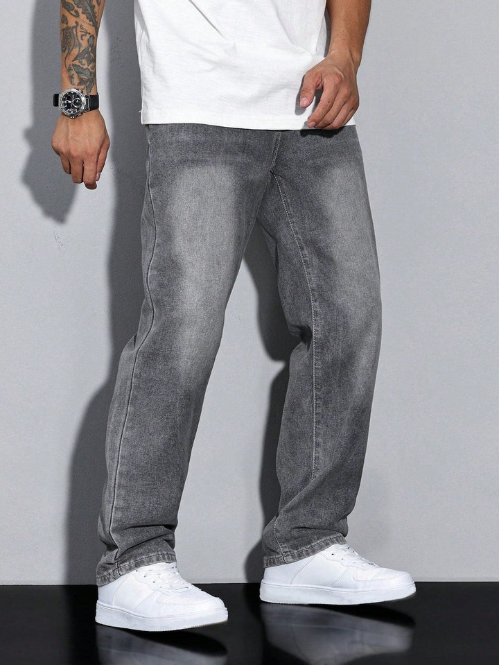 Męskie jeansy z prostą nogawką – spodnie denim straight fit