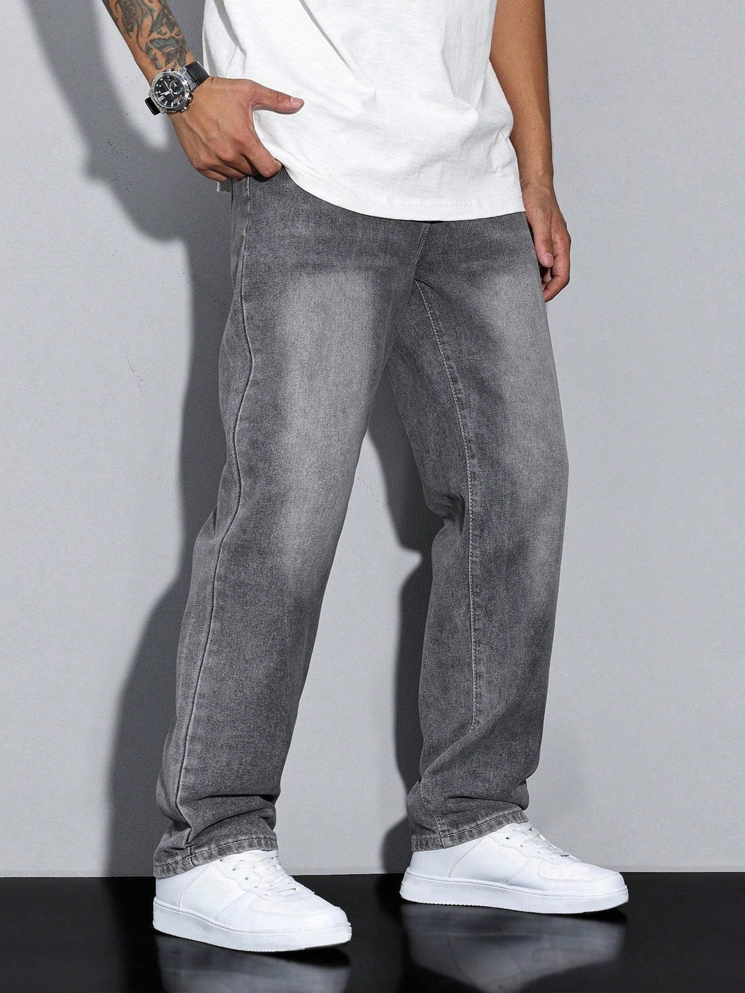 Męskie jeansy z prostą nogawką – spodnie denim straight fit