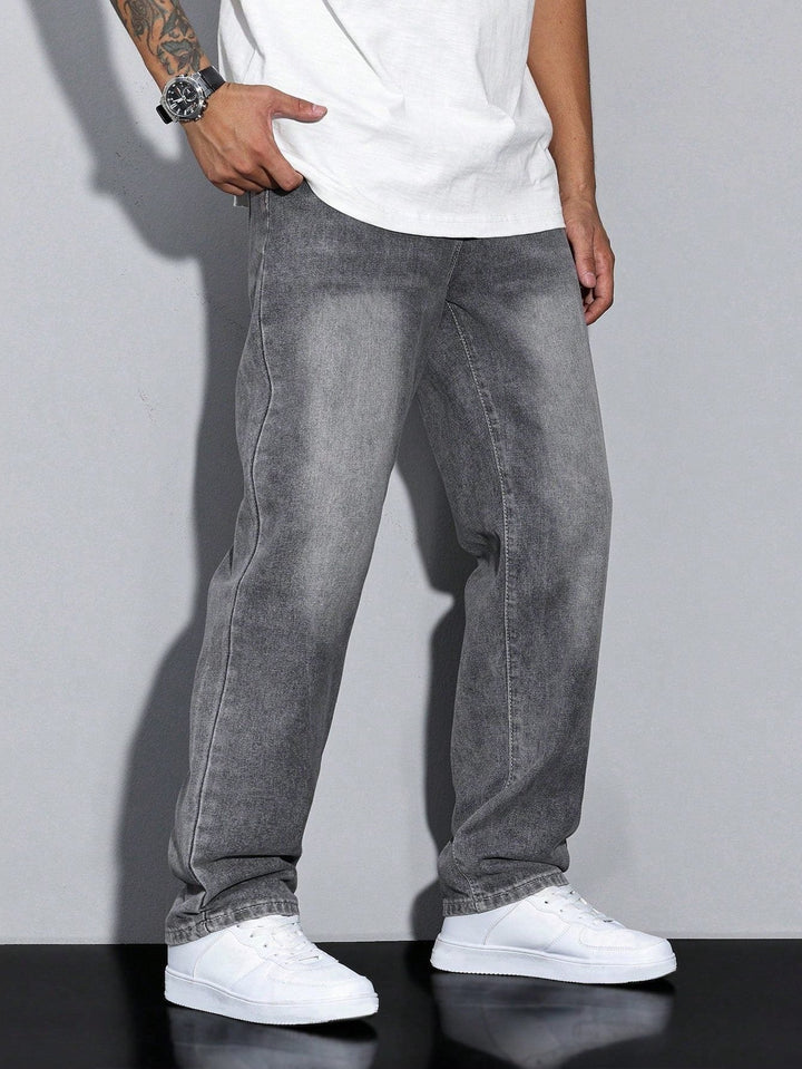 Męskie jeansy z prostą nogawką – spodnie denim straight fit