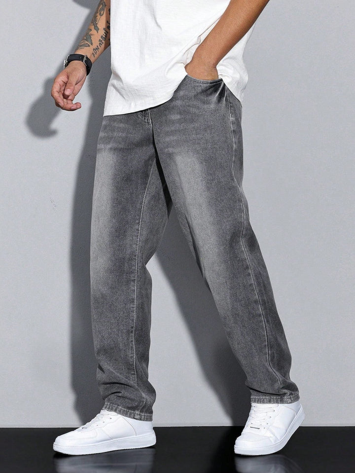 Męskie jeansy z prostą nogawką – spodnie denim straight fit