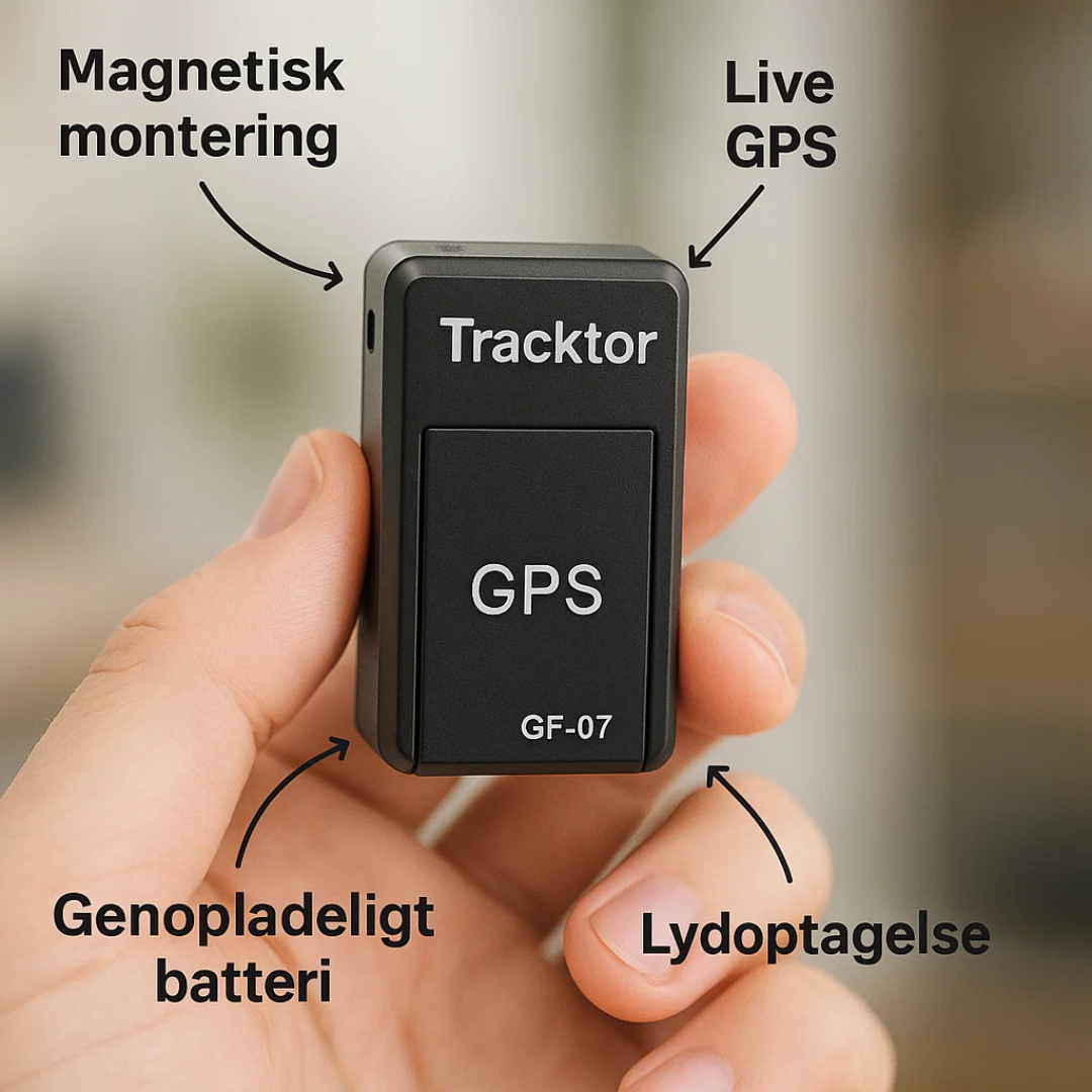 Tracktor | Mini lokalizator GPS z dźwiękiem, magnesem i śledzeniem w czasie rzeczywistym