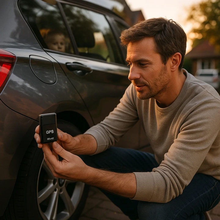 Tracktor | Mini lokalizator GPS z dźwiękiem, magnesem i śledzeniem w czasie rzeczywistym