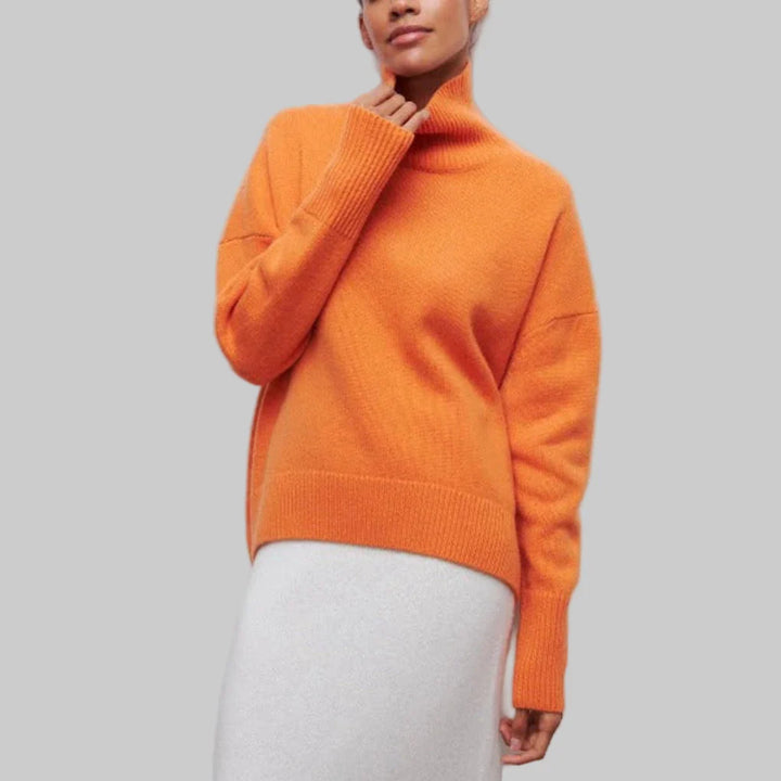 Sweter Damski z Golfem – Warstwa na Zimę