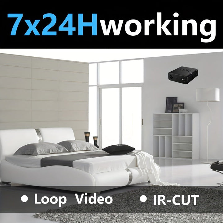 Ultrakompaktowa mini kamera – Full HD | Widzenie nocne i wykrywanie ruchu