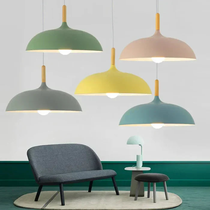 Lampa sufitowa ze skandynawskiego dębu | Nowoczesna i energooszczędna