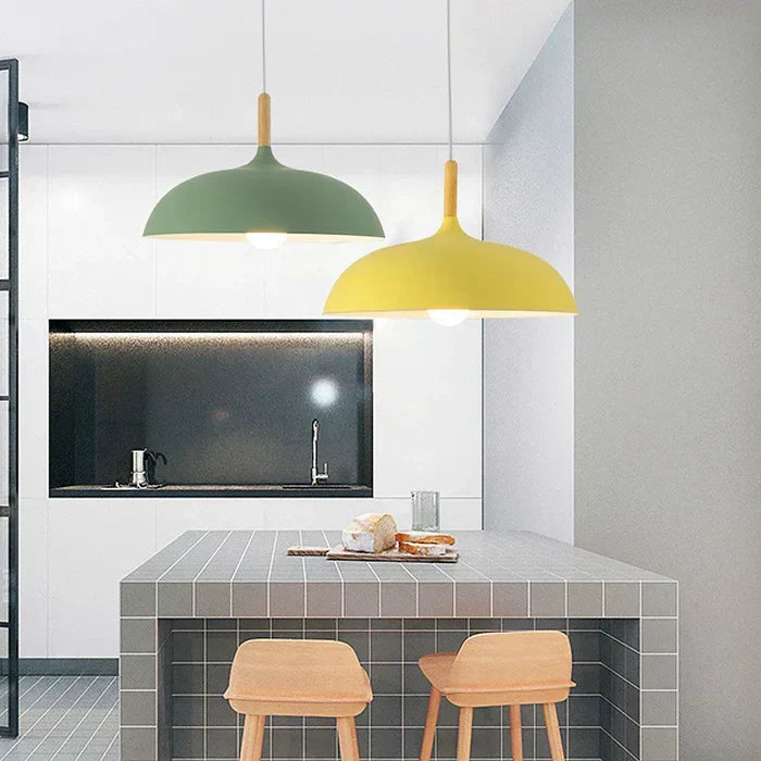 Lampa sufitowa ze skandynawskiego dębu | Nowoczesna i energooszczędna