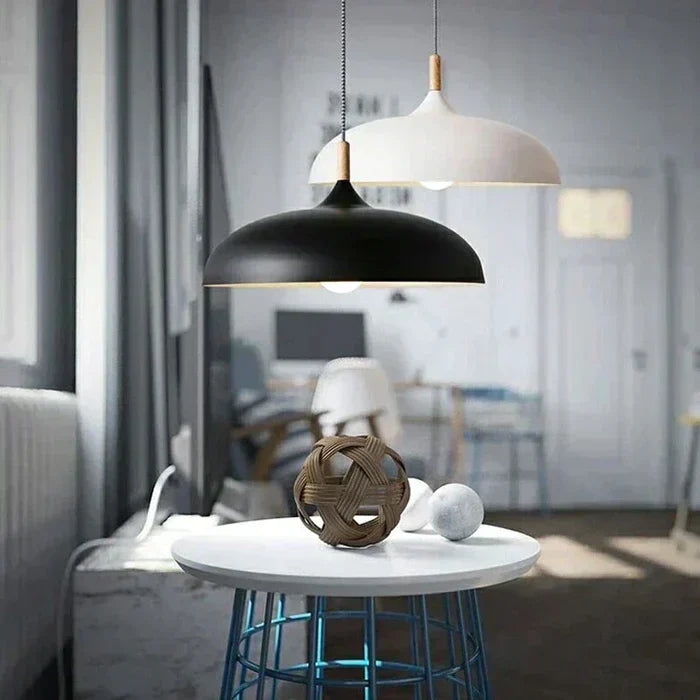 Lampa sufitowa ze skandynawskiego dębu | Nowoczesna i energooszczędna