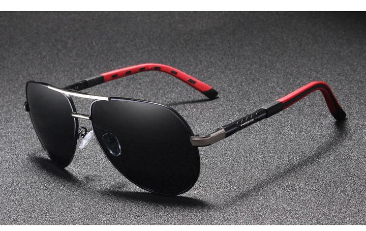 Polaryzacyjne okulary przeciwsłoneczne vintage z aluminium