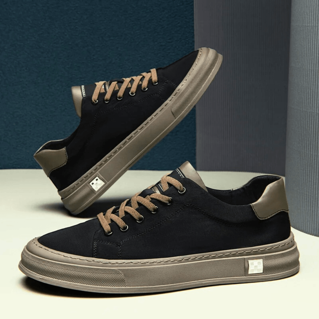 Męskie Sneakersy Niskie Oddychające Lekkie z Amortyzowaną Wkładką