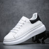 Białe sneakersy męskie | Gruba i wygodna podeszwa | Ponadczasowy design