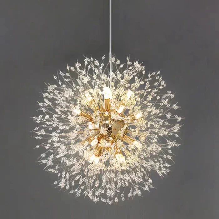 Ekskluzywny żyrandol z kryształami – elegancka lampa sufitowa do wyrafinowanych wnętrz