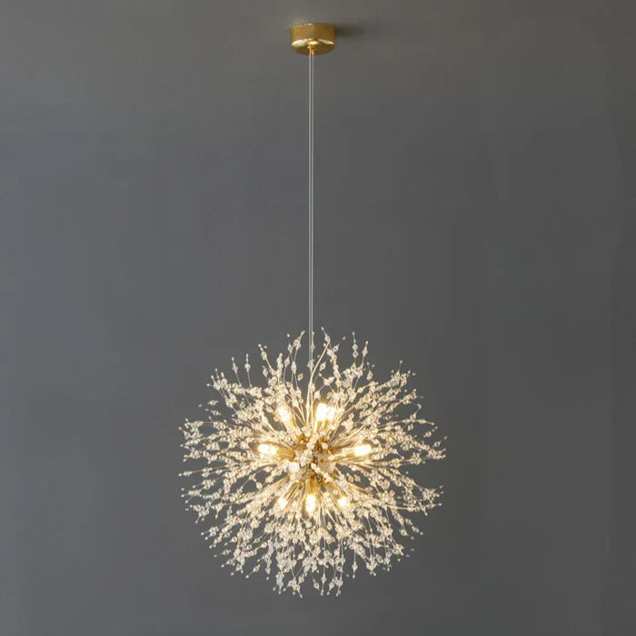 Ekskluzywny żyrandol z kryształami – elegancka lampa sufitowa do wyrafinowanych wnętrz